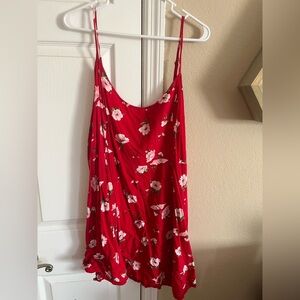 Forever 21 Red Floral Mini Dress